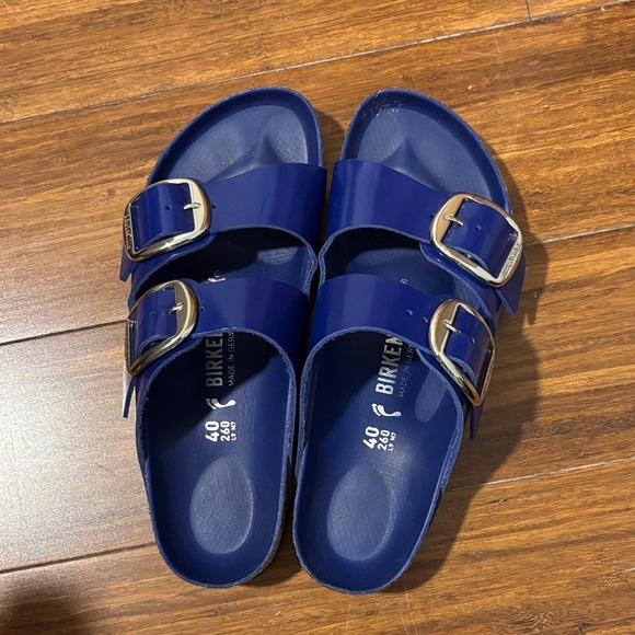 Birkenstock Cobalt Blue Big Buckle Sandals - Picture 5 of 7
